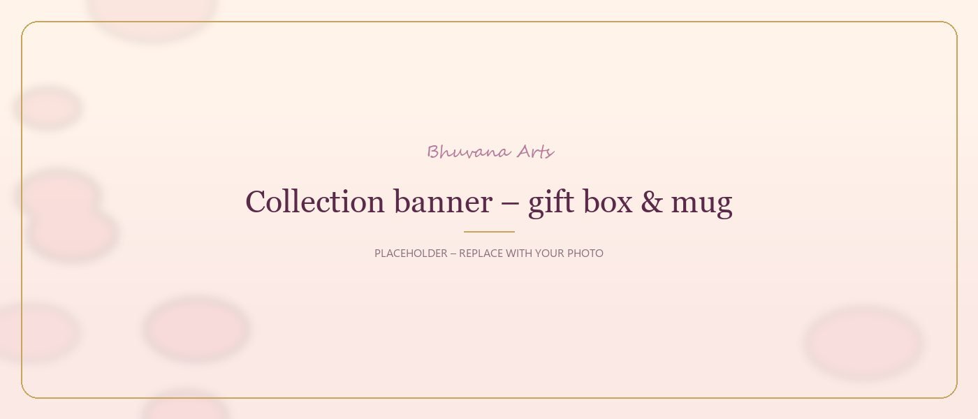 Handmade gift box and personalised mug